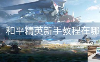 和平精英新手教程在哪