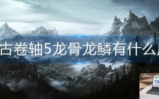 上古卷轴5龙骨龙鳞有什么用