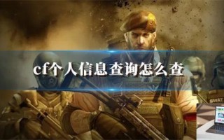 cf个人信息查询怎么查
