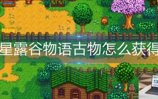 星露谷物语古物怎么获得
