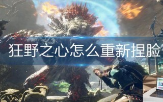 狂野之心怎么重新捏脸