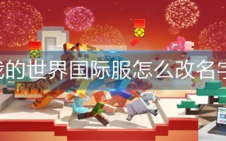我的世界国际服怎么改名字