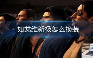 如龙维新极怎么换装