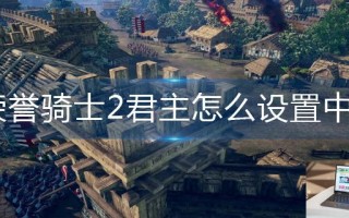 荣誉骑士2君主怎么设置中文