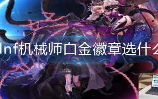 dnf机械师白金徽章选什么