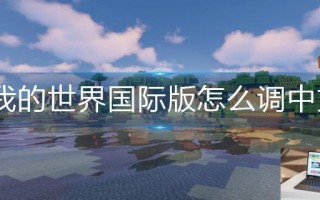 我的世界国际版怎么调中文