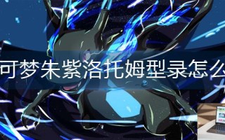 宝可梦朱紫洛托姆型录怎么用