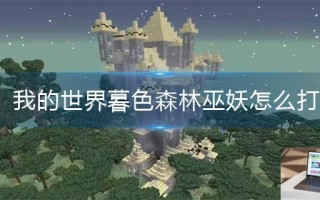 我的世界暮色森林巫妖怎么打