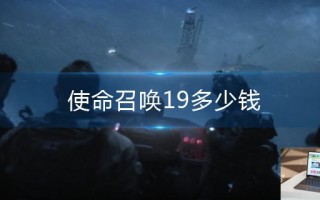 使命召唤19多少钱