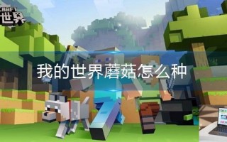 我的世界蘑菇怎么种