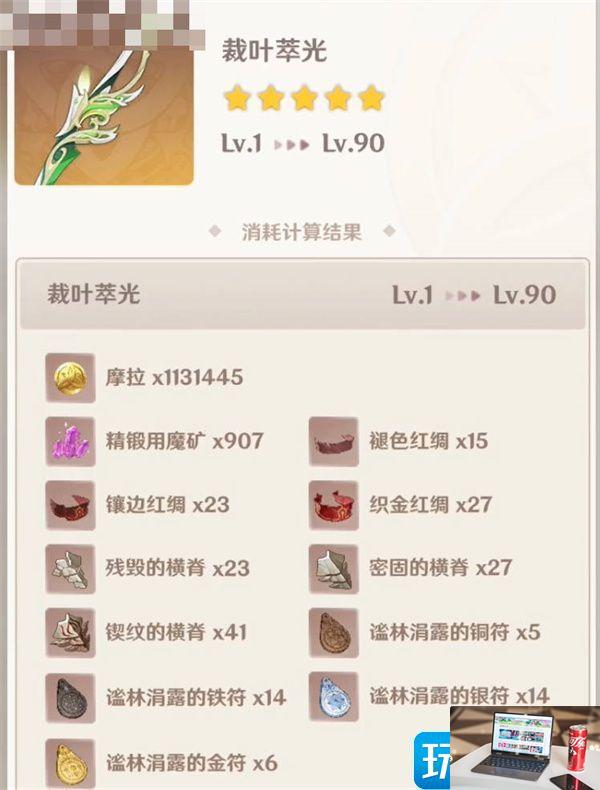 原神裁叶萃光突破材料有哪些-第2张图片-零力游戏日记